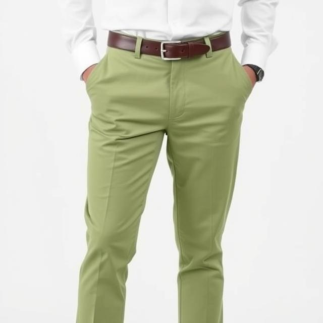 Men's Classic Plain Cotton Chinos – Lightweight, Comfortable, and Versatile Everyday Wear