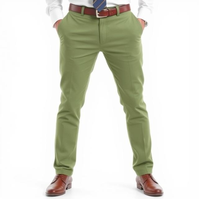 Men's Classic Plain Cotton Chinos – Lightweight, Comfortable, and Versatile Everyday Wear