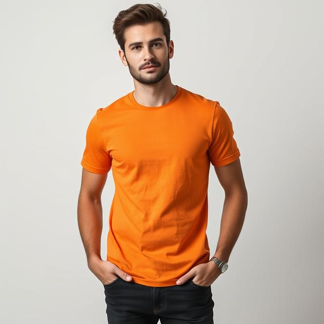 Men's Plain T-Shirts – 100% Cotton, Soft, Breathable, Casual & Everyday Wear Tee
